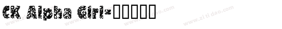 CK Alpha Girl字体转换